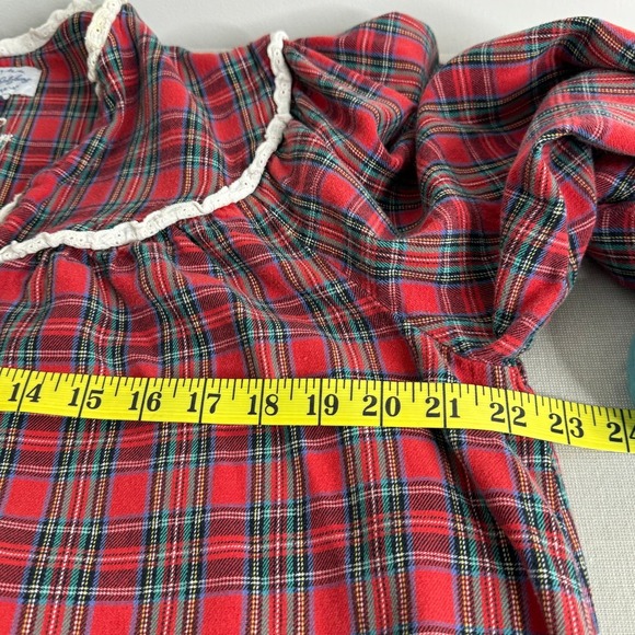 Lanz of Salzburg long plaid flannel nightgown - Picture 7 of 8